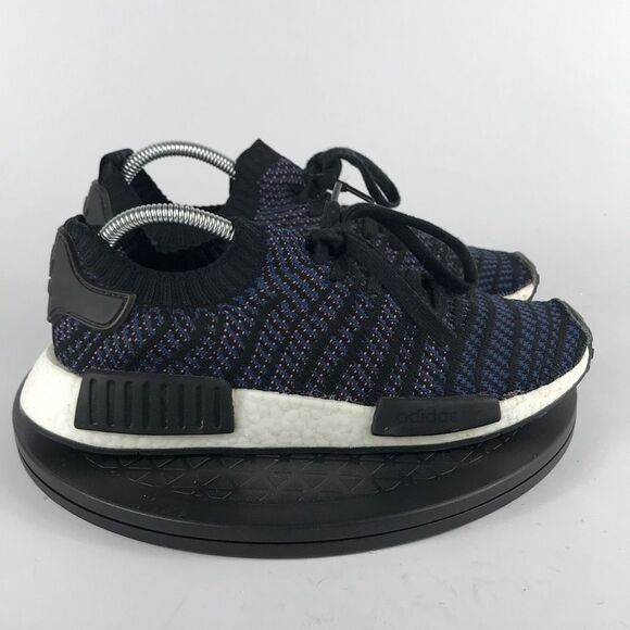 Adidas NMD R1 STLT Primeknit Blue Athletic Running Shoes AC8326 Women’s Size 9 - Picture 4 of 12